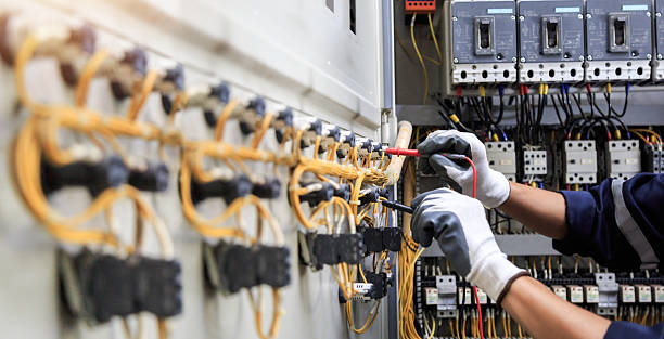 Professional Electrician technician working in Lansford, PA